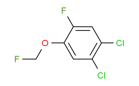 CAS No. 1803725-22-5, 1,2-Dichloro-4-fluoro-5-(fluoromethoxy)benzene