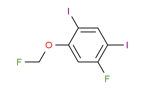 CAS No. 1806426-60-7, 1,5-Diiodo-2-fluoro-4-(fluoromethoxy)benzene