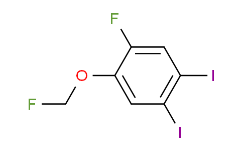 CAS No. 1806291-65-5, 1,2-Diiodo-4-fluoro-5-(fluoromethoxy)benzene
