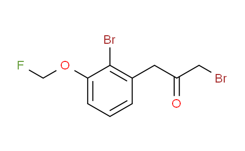 CAS No. 1805784-62-6, 1-Bromo-3-(2-bromo-3-(fluoromethoxy)phenyl)propan-2-one