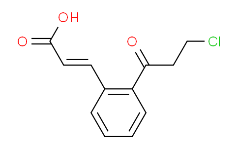 CAS No. 1807416-40-5, (E)-3-(2-(3-Chloropropanoyl)phenyl)acrylic acid