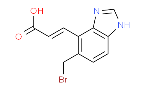 CAS No. 1807381-90-3, (E)-3-(5-Bromomethyl-1H-benzo[d]imidazol-4-yl)acrylic acid