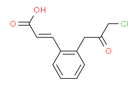 CAS No. 1807412-04-9, (E)-3-(2-(3-Chloro-2-oxopropyl)phenyl)acrylic acid