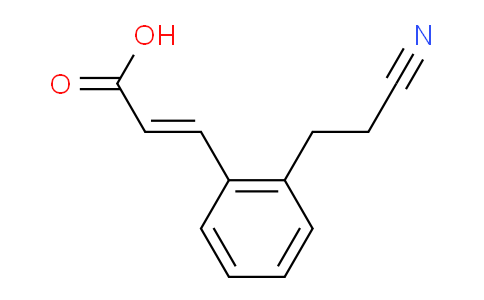 CAS No. 1807427-10-6, (E)-3-(2-(2-Cyanoethyl)phenyl)acrylic acid