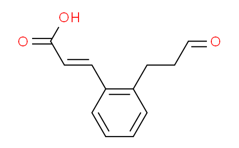 CAS No. 1807418-34-3, (E)-3-(2-(3-Oxopropyl)phenyl)acrylic acid