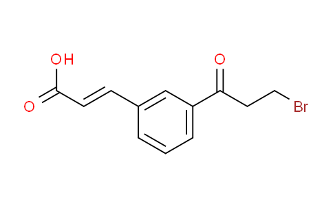 CAS No. 1807412-09-4, (E)-3-(3-(3-Bromopropanoyl)phenyl)acrylic acid