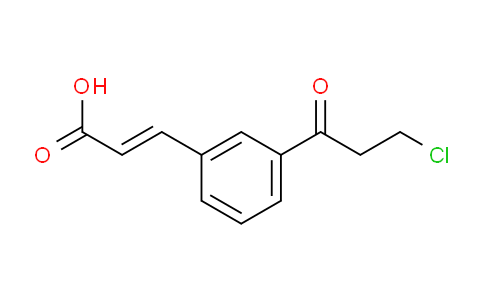CAS No. 1807382-08-6, (E)-3-(3-(3-Chloropropanoyl)phenyl)acrylic acid