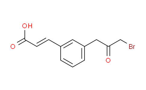 CAS No. 1807424-44-7, (E)-3-(3-(3-Bromo-2-oxopropyl)phenyl)acrylic acid