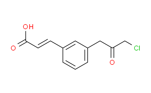 CAS No. 1807416-06-3, (E)-3-(3-(3-chloro-2-oxopropyl)phenyl)acrylic acid