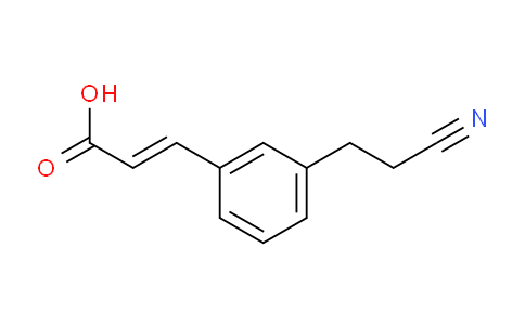 CAS No. 1807356-68-8, (E)-3-(3-(2-Cyanoethyl)phenyl)acrylic acid