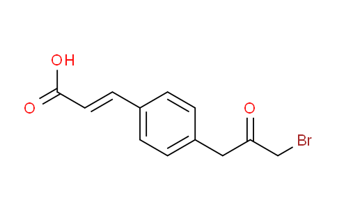 CAS No. 1807367-43-6, (E)-3-(4-(3-Bromo-2-oxopropyl)phenyl)acrylic acid