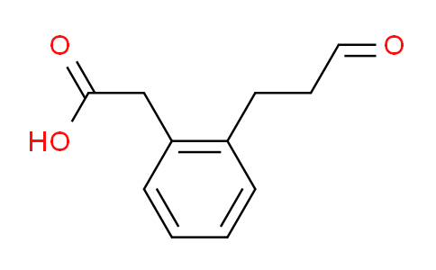 CAS No. 1378809-08-5, (2-(Carboxymethyl)phenyl)propanal
