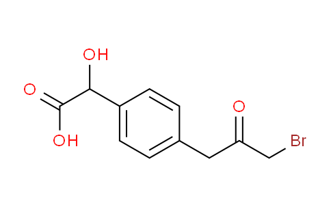 CAS No. 1803746-45-3, 1-Bromo-3-(4-(carboxy(hydroxy)methyl)phenyl)propan-2-one