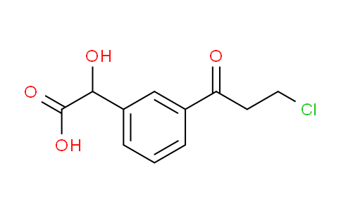 CAS No. 1803798-42-6, 1-(3-(Carboxy(hydroxy)methyl)phenyl)-3-chloropropan-1-one