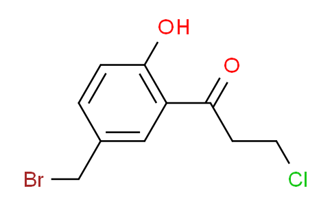 CAS No. 1804235-71-9, 1-(5-(Bromomethyl)-2-hydroxyphenyl)-3-chloropropan-1-one