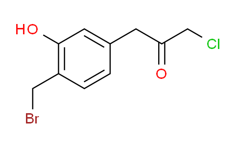CAS No. 1803745-90-5, 1-(4-(Bromomethyl)-3-hydroxyphenyl)-3-chloropropan-2-one