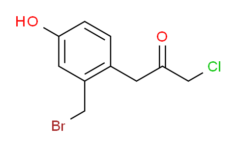 CAS No. 1804262-61-0, 1-(2-(Bromomethyl)-4-hydroxyphenyl)-3-chloropropan-2-one