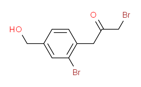 CAS No. 1804060-21-6, 1-Bromo-3-(2-bromo-4-(hydroxymethyl)phenyl)propan-2-one