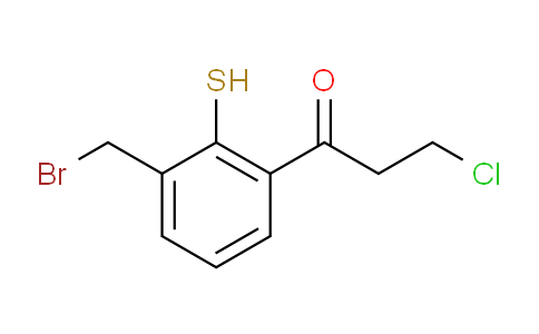 CAS No. 1804063-07-7, 1-(3-(Bromomethyl)-2-mercaptophenyl)-3-chloropropan-1-one