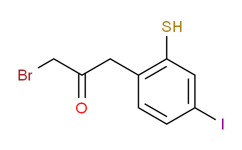 CAS No. 1805713-00-1, 1-Bromo-3-(4-iodo-2-mercaptophenyl)propan-2-one