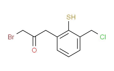 CAS No. 1803874-03-4, 1-Bromo-3-(3-(chloromethyl)-2-mercaptophenyl)propan-2-one