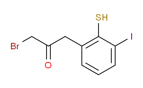 CAS No. 1804059-47-9, 1-Bromo-3-(3-iodo-2-mercaptophenyl)propan-2-one