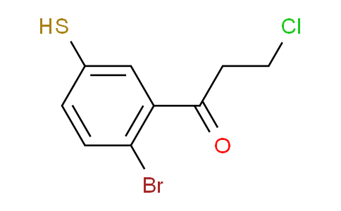 CAS No. 1803872-48-1, 1-(2-Bromo-5-mercaptophenyl)-3-chloropropan-1-one