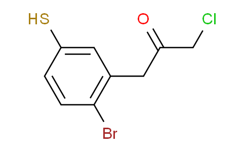 CAS No. 1804258-23-8, 1-(2-Bromo-5-mercaptophenyl)-3-chloropropan-2-one