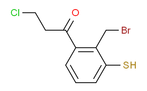 CAS No. 1804139-82-9, 1-(2-(Bromomethyl)-3-mercaptophenyl)-3-chloropropan-1-one