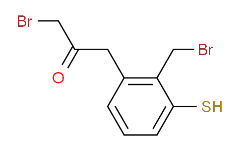 CAS No. 1806342-14-2, 1-Bromo-3-(2-(bromomethyl)-3-mercaptophenyl)propan-2-one