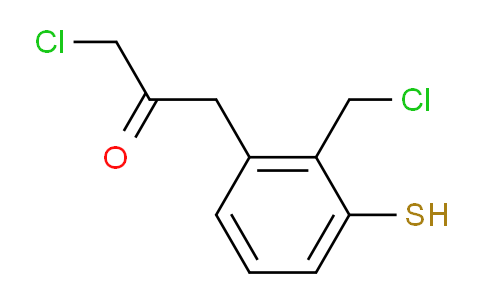 CAS No. 1805912-69-9, 1-Chloro-3-(2-(chloromethyl)-3-mercaptophenyl)propan-2-one
