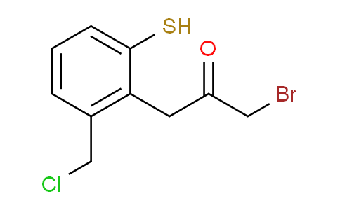 CAS No. 1805912-63-3, 1-Bromo-3-(2-(chloromethyl)-6-mercaptophenyl)propan-2-one