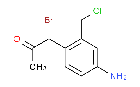 CAS No. 1807050-51-6, 1-(4-Amino-2-(chloromethyl)phenyl)-1-bromopropan-2-one