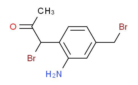 CAS No. 1806401-43-3, 1-(2-Amino-4-(bromomethyl)phenyl)-1-bromopropan-2-one