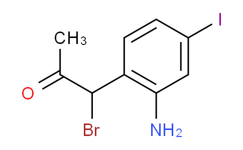 CAS No. 1803842-63-8, 1-(2-Amino-4-iodophenyl)-1-bromopropan-2-one