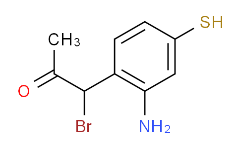 CAS No. 1806345-17-4, 1-(2-Amino-4-mercaptophenyl)-1-bromopropan-2-one
