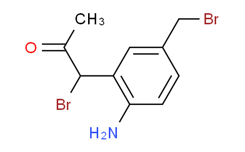 CAS No. 1803833-36-4, 1-(2-Amino-5-(bromomethyl)phenyl)-1-bromopropan-2-one