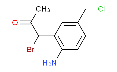 CAS No. 1804219-71-3, 1-(2-Amino-5-(chloromethyl)phenyl)-1-bromopropan-2-one