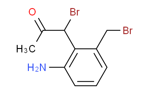 CAS No. 1804203-43-7, 1-(2-Amino-6-(bromomethyl)phenyl)-1-bromopropan-2-one