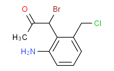 CAS No. 1804400-48-3, 1-(2-Amino-6-(chloromethyl)phenyl)-1-bromopropan-2-one