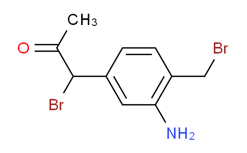 CAS No. 1806433-58-8, 1-(3-Amino-4-(bromomethyl)phenyl)-1-bromopropan-2-one