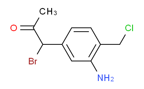 CAS No. 1806525-70-1, 1-(3-Amino-4-(chloromethyl)phenyl)-1-bromopropan-2-one