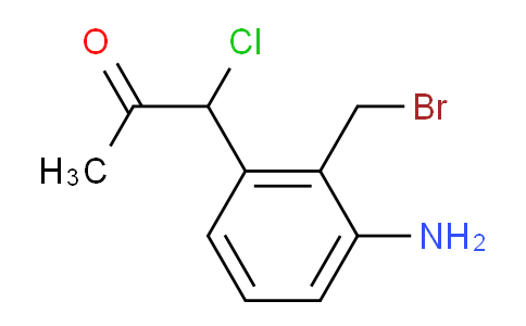 CAS No. 1806401-60-4, 1-(3-Amino-2-(bromomethyl)phenyl)-1-chloropropan-2-one