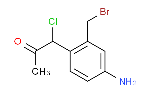 CAS No. 1803833-65-9, 1-(4-Amino-2-(bromomethyl)phenyl)-1-chloropropan-2-one