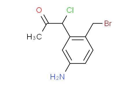 CAS No. 1807047-56-8, 1-(5-Amino-2-(bromomethyl)phenyl)-1-chloropropan-2-one