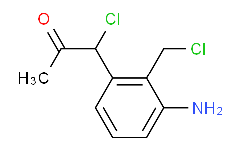 CAS No. 1806549-20-1, 1-(3-Amino-2-(chloromethyl)phenyl)-1-chloropropan-2-one