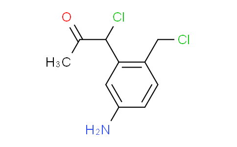 CAS No. 1803835-03-1, 1-(5-Amino-2-(chloromethyl)phenyl)-1-chloropropan-2-one
