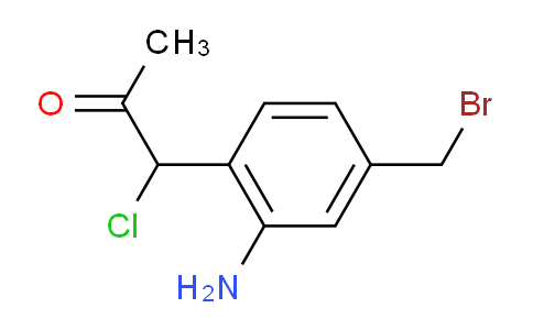 CAS No. 1806433-63-5, 1-(2-Amino-4-(bromomethyl)phenyl)-1-chloropropan-2-one