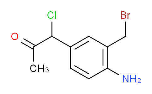 CAS No. 1804203-60-8, 1-(4-Amino-3-(bromomethyl)phenyl)-1-chloropropan-2-one