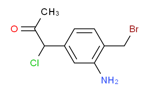 CAS No. 1804218-76-5, 1-(3-Amino-4-(bromomethyl)phenyl)-1-chloropropan-2-one